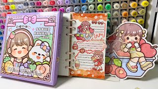 ✨📝Journal Ideas with Kawaii Stickers 😍 Journal Decoration | ASMR & Relaxing | Journal With Me 🥰