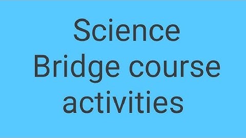 8th 9th 10th Science Bridge course activities of English medium