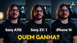 Color Grading no DaVinci Resolve | Sony A7III x Sony ZV1 x iPhone 14 – Quem ganha?!