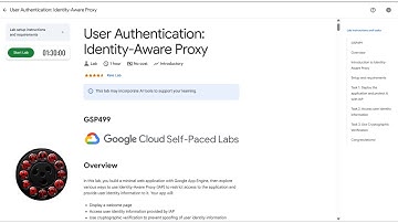 User Authentication Identity Aware Proxy | GSP499 | #qwiklabs #arcade