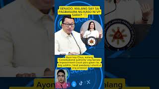 "SENADO, WALANG KARAPATANG IBASURA ANG KASO NI VP SARA?" | Giit ni Rep. Joel Chua #shorts