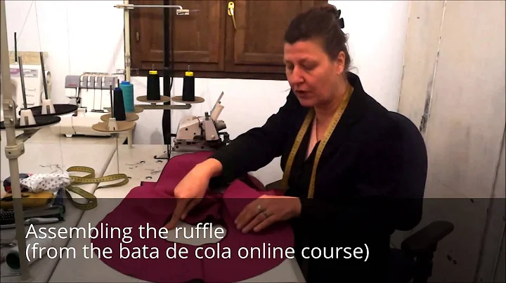 Making circular ruffles (excerpt from bata de cola course)