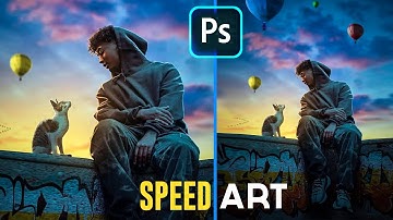 Photo Manipulation Speed Art | Pet Friend Fantasy Art | Photoshop Tutorial