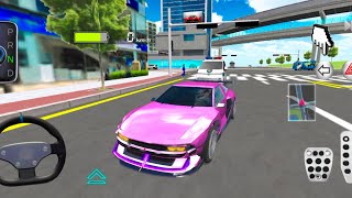 New Lighting Pink Car & Police Then Attack On Bullet - 3D Driving Class 2024-Android Gameplay screenshot 2