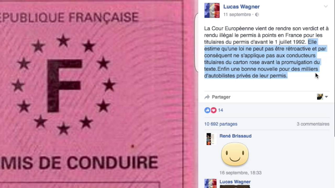Fact Checking - Permis à Points : concernés quelle que soit la date d'obtention