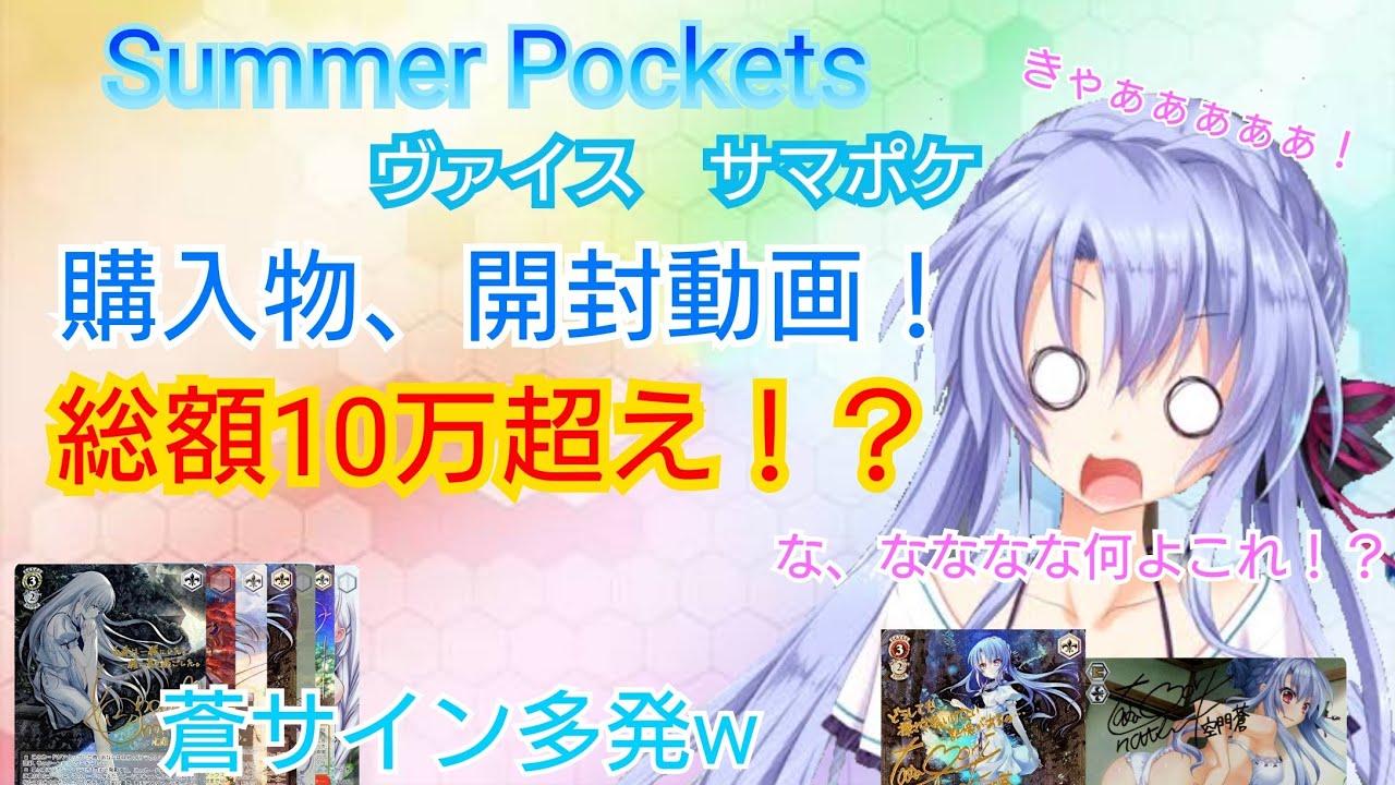 【サマポケ】ヴァイスで総額10万超えの買い物！？一体何を買った！？ - YouTube