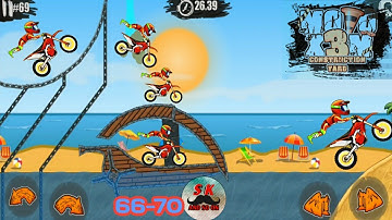moto X3m android game! level 66-70! bike stunt game!sk and so on