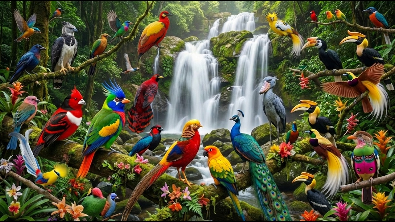 Exotic Jungle Birds in the Amazon 🐦🎥🦩🦚🌴🦜