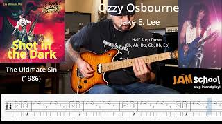 Ozzy Osbourne Shot in the Dark Jake E. Lee Guitar Solo With TAB