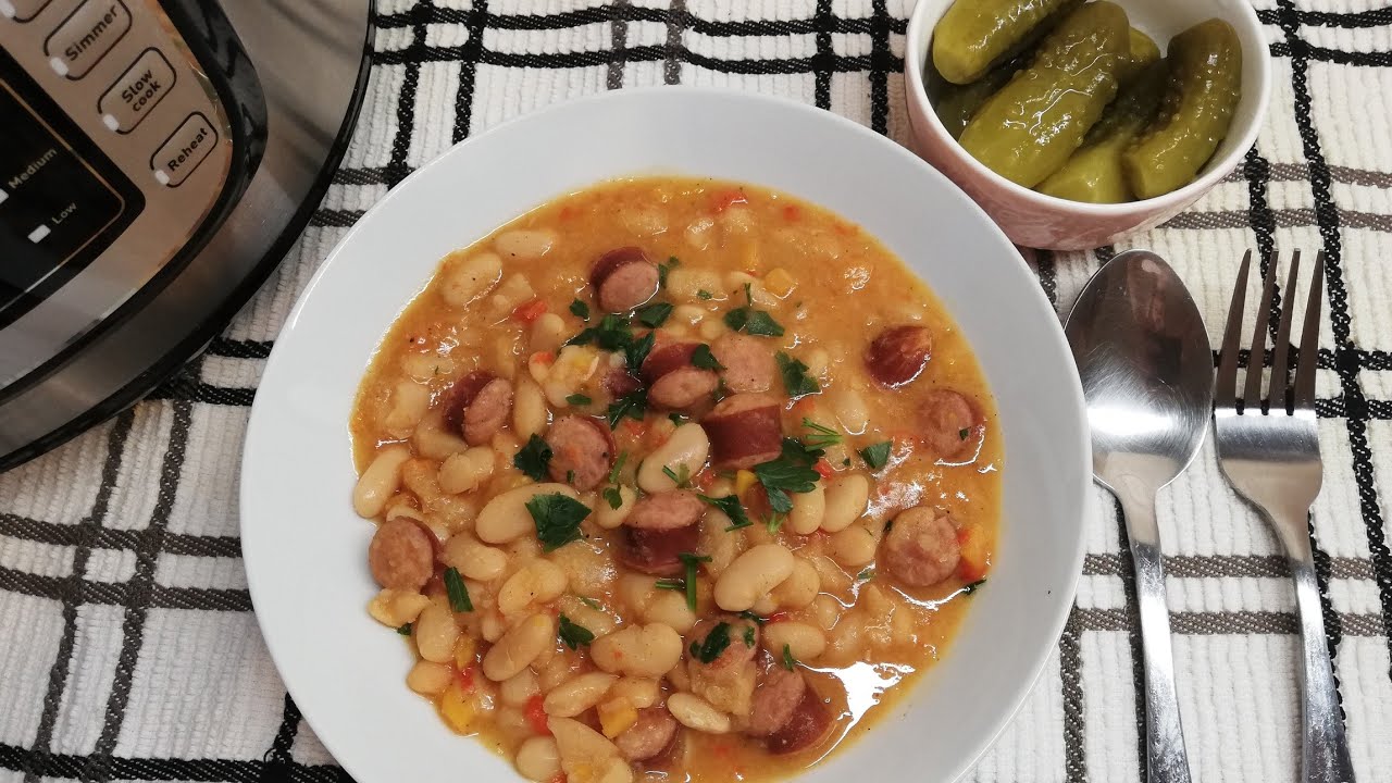 Tefal One Pot - Iahnie de fasole cu cârnați #TefalOnePot #Fasole #Iahnie