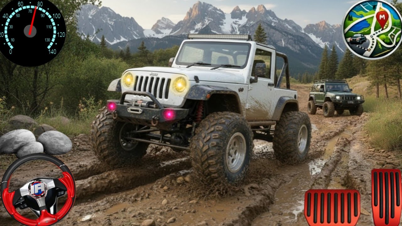 4x4 Offroad Jeep Driving Simulator 3D - Drive SUV 4x4 jeep Offroad Game - Android GamePlay