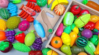 Cutting Plastic Fruit and Vegetables, Durian | Plastic vs Squishy ASMR Pop it