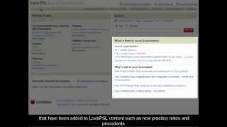 LexisPSL - Local Government Practice Area