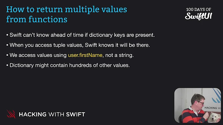 How to return multiple values from functions – Swift for Complete Beginners