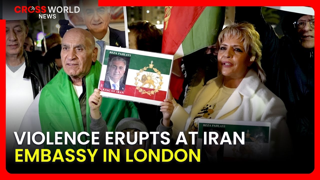 Violence Erupts at Iran’s London Embassy: 4 Injured in Protest