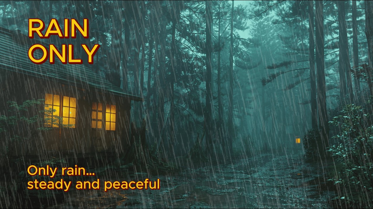 Cabin Storm ASMR | Heavy Rain for Better Sleep