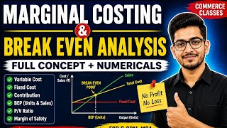 Break Even Point (BEP) Made Easy 📊 | Marginal Costing Full Chapter