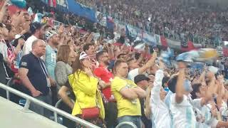 An electrifying atmosphere by Argentina fans - a variety of songs