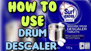 How to Use a Washing Machine Descaler Tablets | Surf Excel Washing Machine Descaler