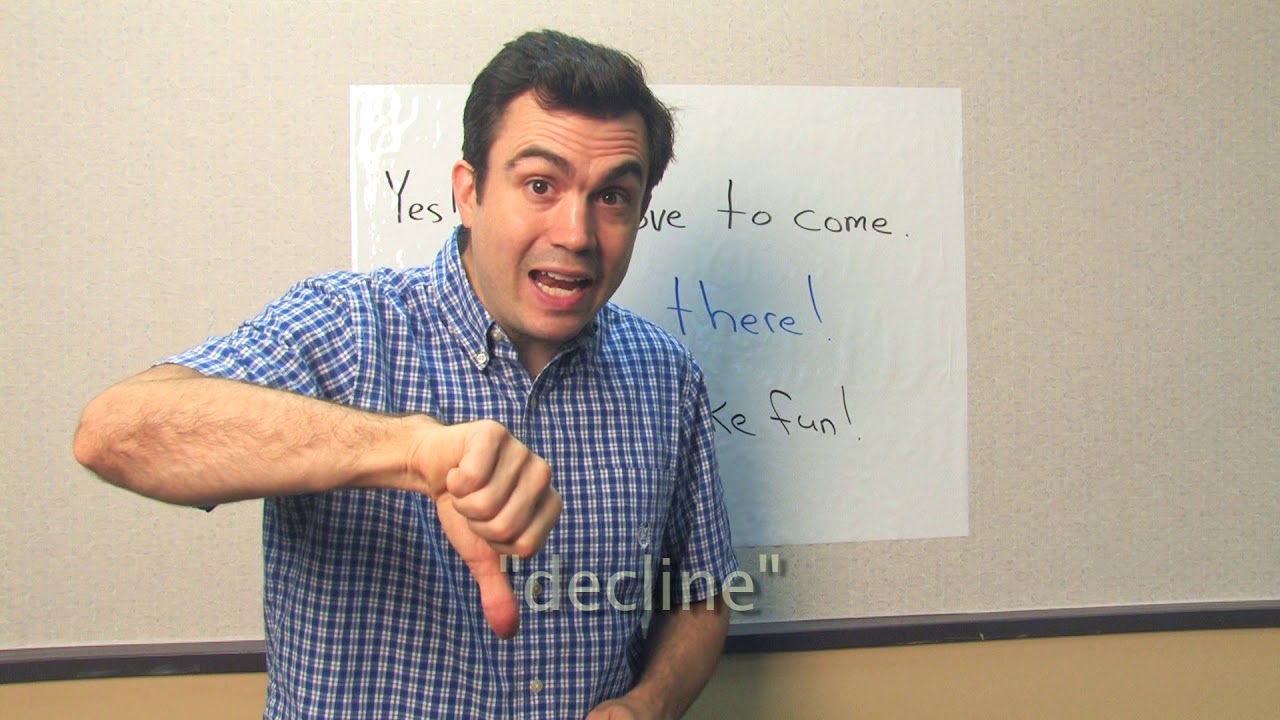 How To Accept or Decline an Invitation (Learn English) - YouTube