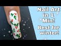 1 Minute Nail Art 🔥 | Nail art on my Natural Nails #shorts