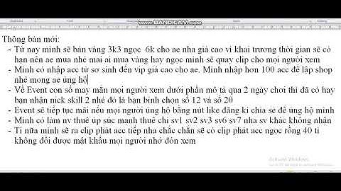 Tặng nick ngọc rồng 40 tỉ - Thông bán mới về ngọc rồng online