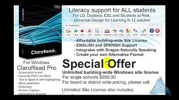 ClaroRead Pro Flyer Overview