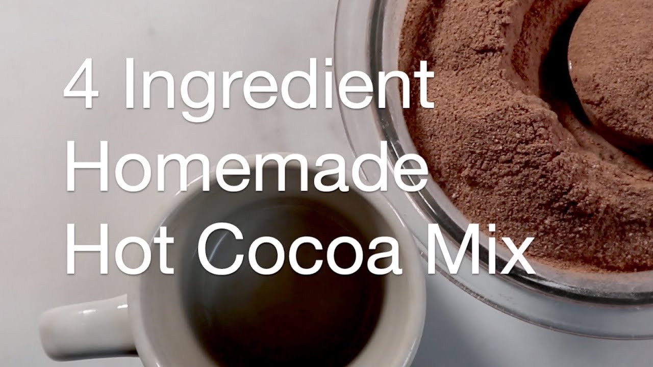 4 Ingredient Homemade Hot Cocoa Mix | AnOregonCottage.com