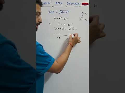Domain and range