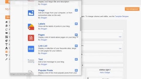 How to create menu bar and modify in your google blog | blogspot