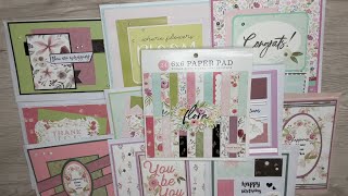 10+1 Cards 6x6 Paper Pad - Carta Bella - Flora No 3 -Tutorial - Part1
