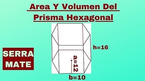 Área Y Volumen De Un Prisma Hexagonal
