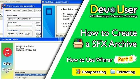 How to Create a SFX Archive