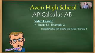 Avon High School - AP Calculus AB - Topic 4.7 - Example 3