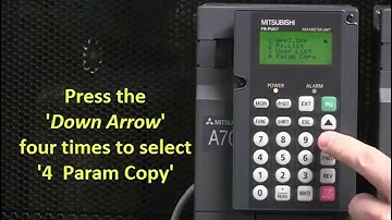 Mitsubishi Quick Tips: FR-PU07 Parameter Upload/Download