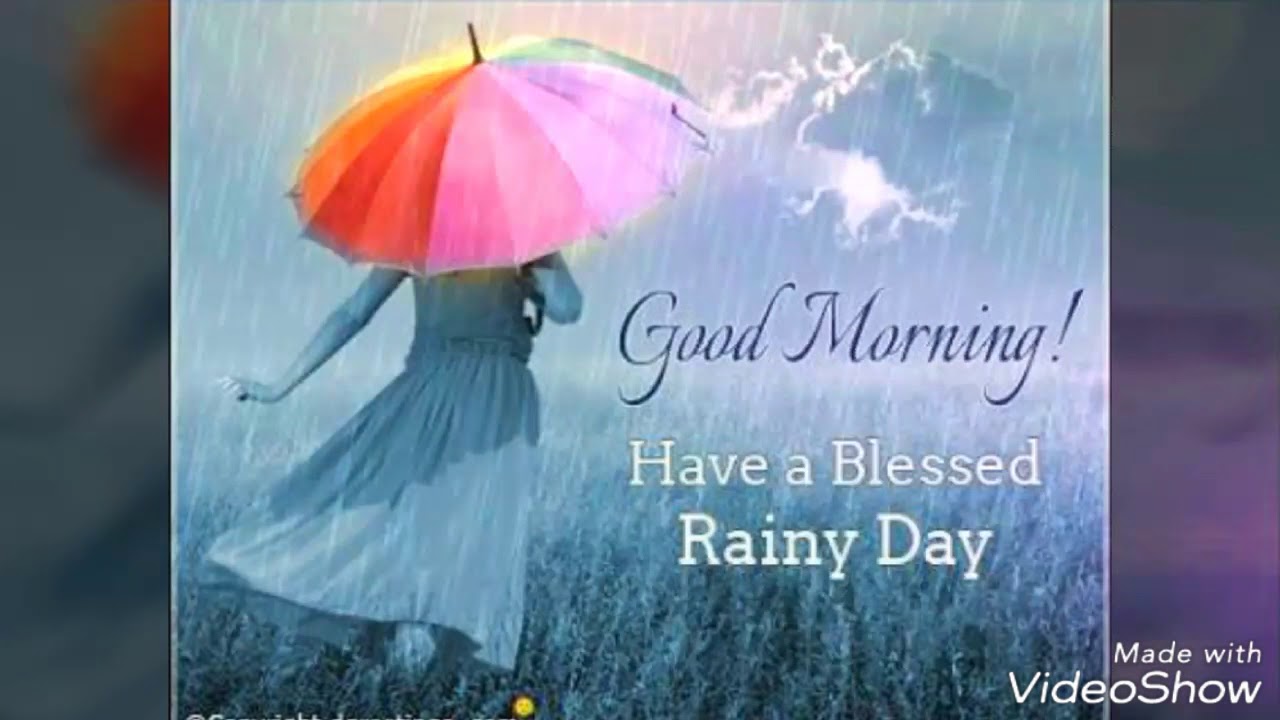 Rainy Day Good Morning | Wishes | Whatsapp Status Video | Good Morning  Greeting Card - Youtube