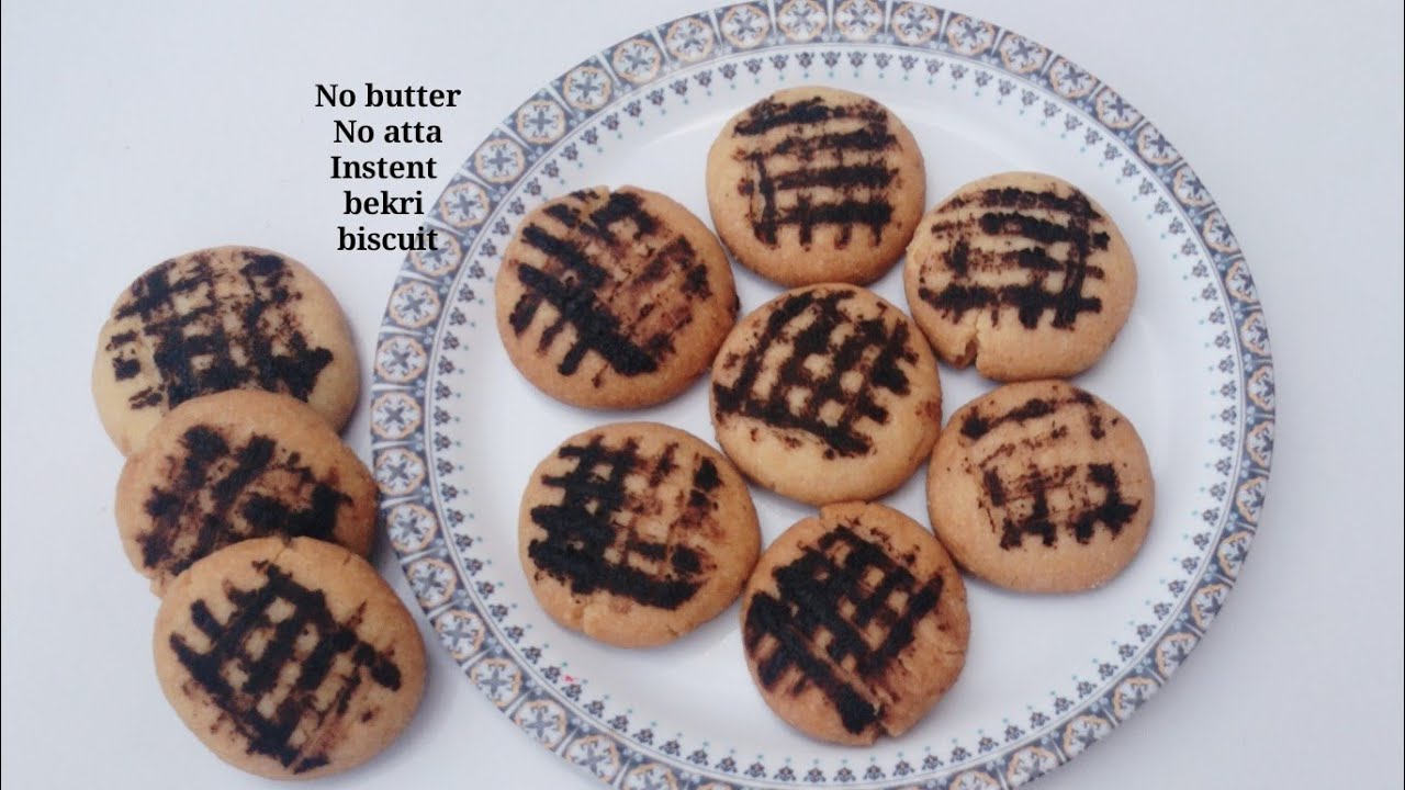 Bekri biscuit recipe/ no butter cookies recipe/ instant cookies recipe
