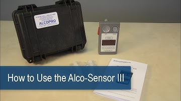 Alco-Sensor III Operator Instructions
