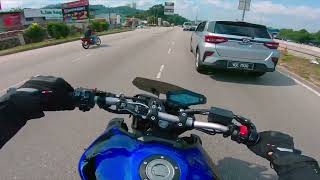 Off to work | MT-09 Akrapovic Carbon Pure Sound | ASMR | MT09