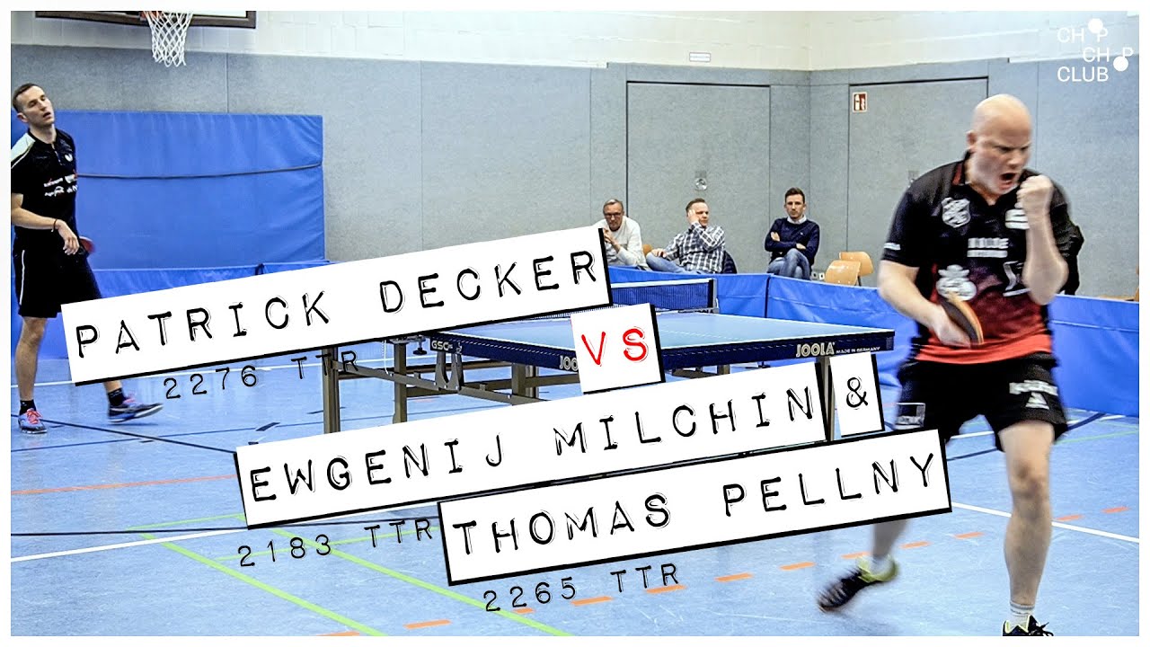 Patrick Decker vs. Milchin & Pellny (TTS Borsum X SC Buschhausen | 3. Bundesliga Tischtennis 21/22)