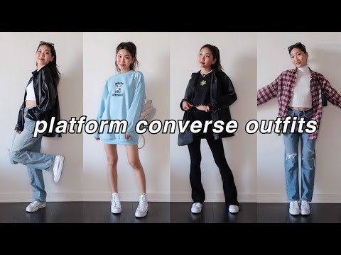 STYLING PLATFORM CONVERSE | casual and cute spring outfit ideas!