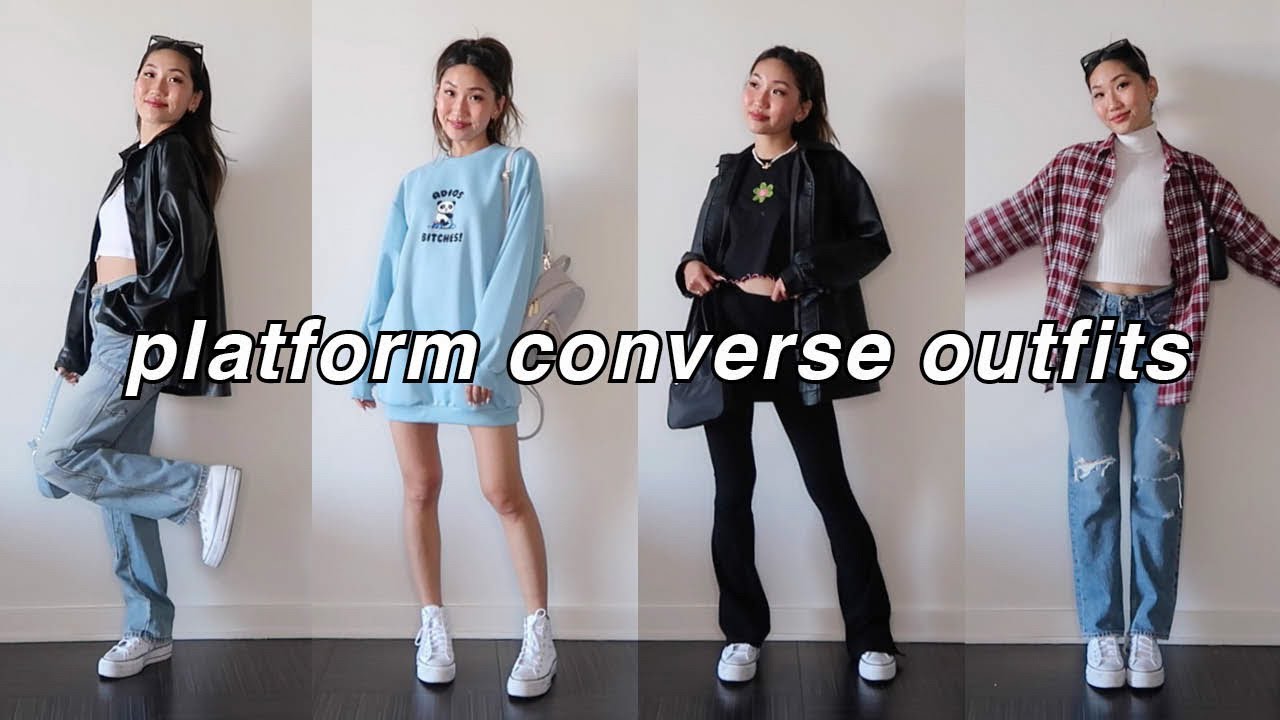 STYLING CONVERSE | casual and cute spring outfit ideas! - YouTube