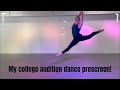 My college audition dance prescreen! ~Kila Sons