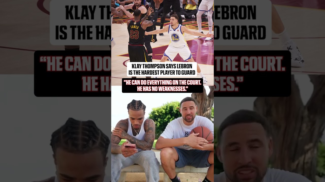 Klay thought of LeBron immediately (via @plaqueboymax555/TT)