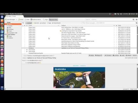 Thunder Bird Mail glitch - Ubuntu 12.04 lts.