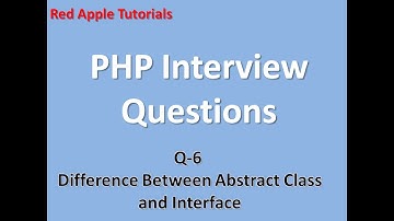 Q-6 Difference between Abstract Class and Interface in PHP #6 (Hindi)
