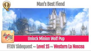FFXIV Unlock Minion Wolf Pup - Man's Best Fiend - A Realm Reborn