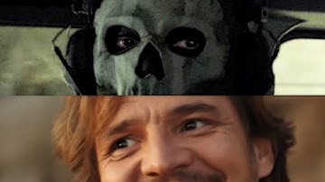 Ghost stares at Pedro Pascal