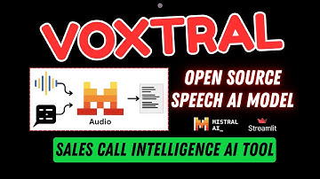 Voxtral Speech AI | AI-tool voor sales call intelligence | Open source spraakmodel | Mistral AI