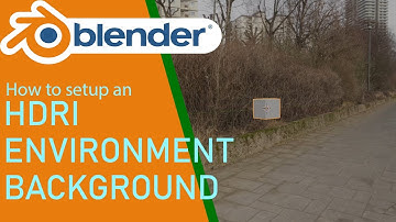 Blender how to setup an hdri environment background